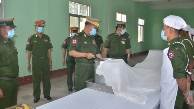 တပ်မတော်က ကိုဗစ်၁၉ အတွက် စီစဉ်ထားတဲ့ အသွားအလာကန့်သတ်ရေးစင်တာတစ်ခု