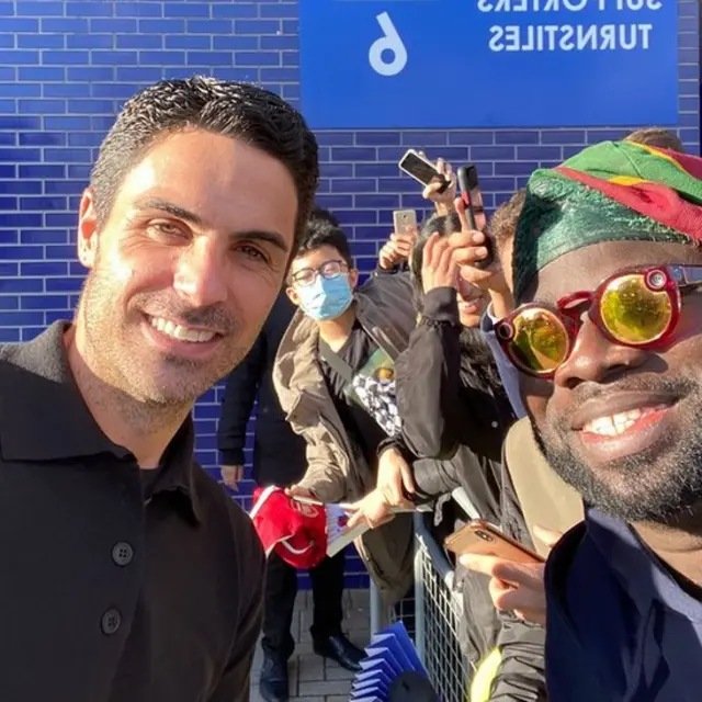 Kelechi Anyikude na Mikel Arteta