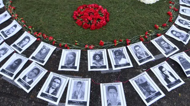 Fotos de las víctimas de la matanza por la que juzgaron a Ríos Montt