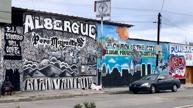 Albergue para migrantes de Tijuana