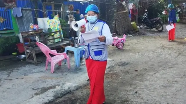 မန္တလေးမှာ အသိပညာပေးလုပ်ငန်းတွေ အစိုးရကဆောင်ရွက်စဥ်