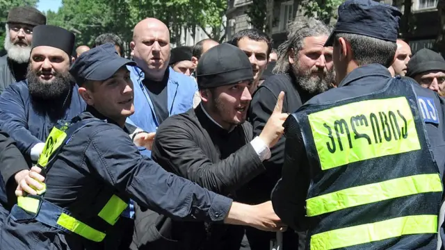 Контракция против ЛГБТ в Тбилиси 17 мая 2013 года