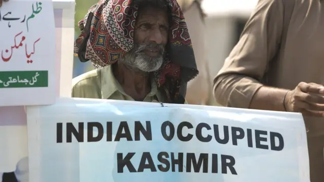 Protest against India in Kashmir