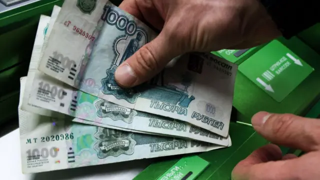 ATM en Moscú, Rusia.