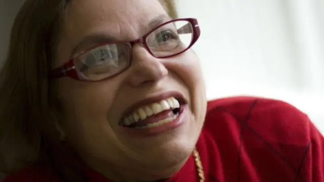 Judy Heumann at her office -Department of Disability Services