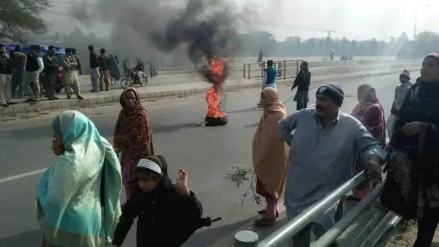 قصور میں احتجاج