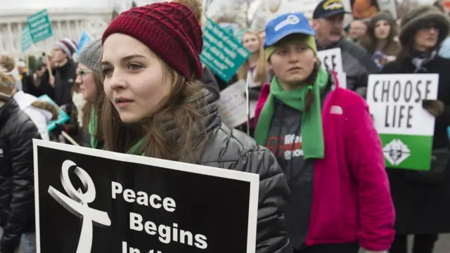 गर्भपात विरोधी प्रदर्शनकारी