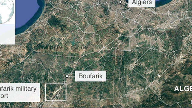 알제리 군용기 추락 사고는 수도 알제 근처에서 일어났다