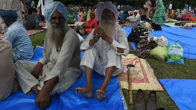 Seguidores de Gurmeet Ram Rahim Singh.