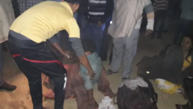 हादसे में घायल लोग