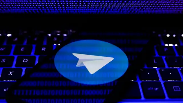 Logo do app Telegram