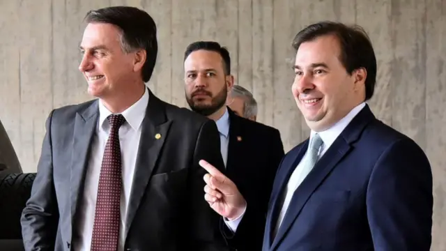 Bolsonaro e Rodrigo Maia