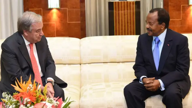 UN Head and Cameroon President