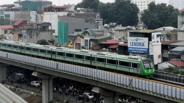 Một đoạn đường trong nội thành Hà Nội