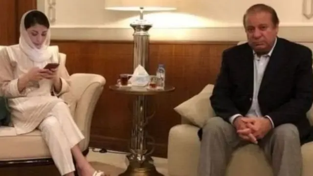 ਨਵਾਜ਼ ਸ਼ਰੀਫ ਅਤੇ ਉਨ੍ਹਾਂ ਦੀ ਧੀ ਮਰਿਅਮ ਨਵਾਜ਼