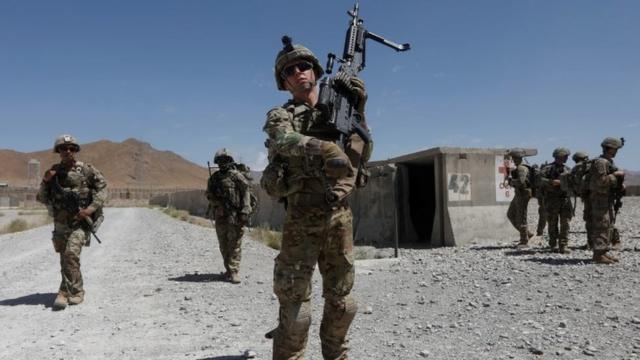 US troops in Logar province, July 2018