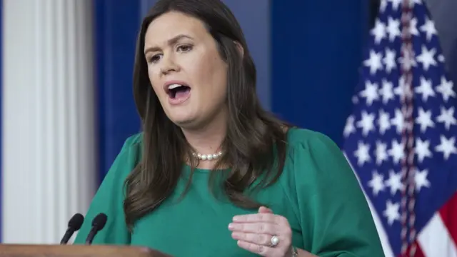 Beyaz Saray sözcüsü Sarah Sanders
