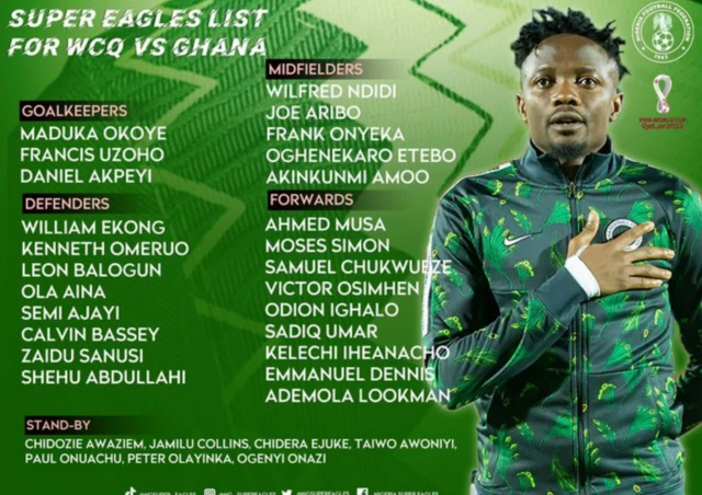 Nigeria super eagles squad