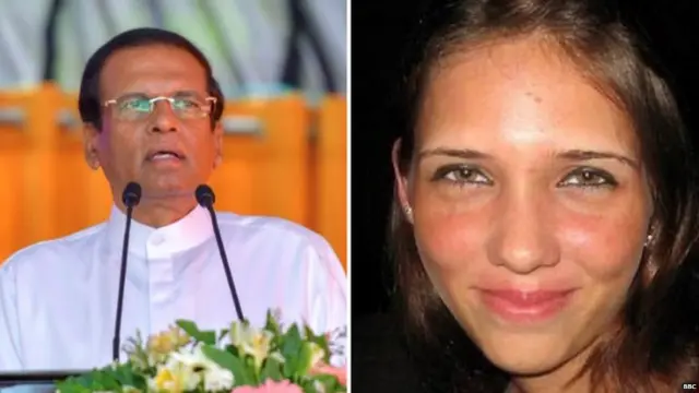 President Sirisena and Yvonne Johnson
