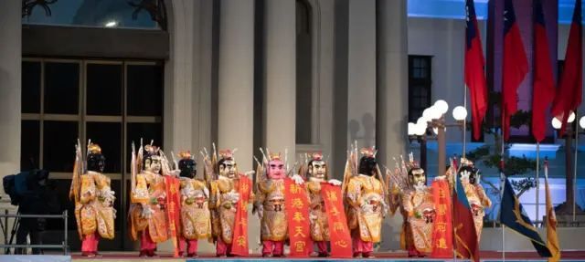 তাইওয়ানের তাইপেতে নতুন বছর উপলক্ষে আয়োজিত অনুষ্ঠান