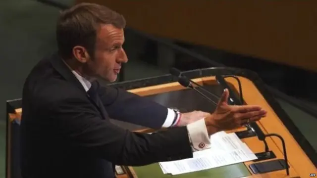 ફ્રાન્સના રાષ્ટ્ર પ્રમુખ મેક્રોંની તસવીર