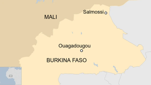 Ikarita igaragaza Burkina Faso