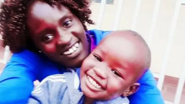 Mary Cholhok and son Yasson