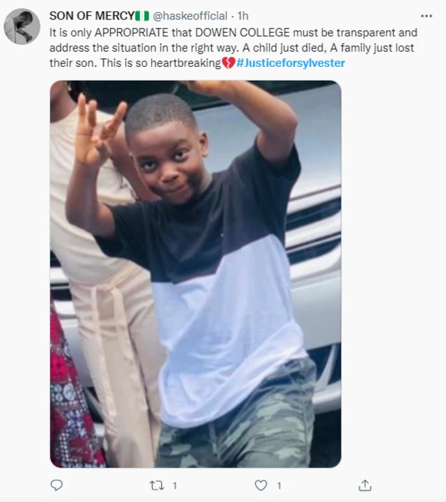 Dowen College student death: Sylvester Oromoni death video - Nigerians react to Lekki boarding school student death