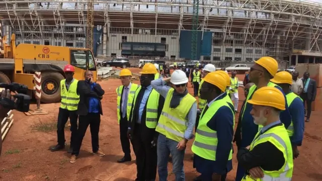 Engineers from di Italian company weh e di build Olembe stadium for host 2021 African Cup of Nations