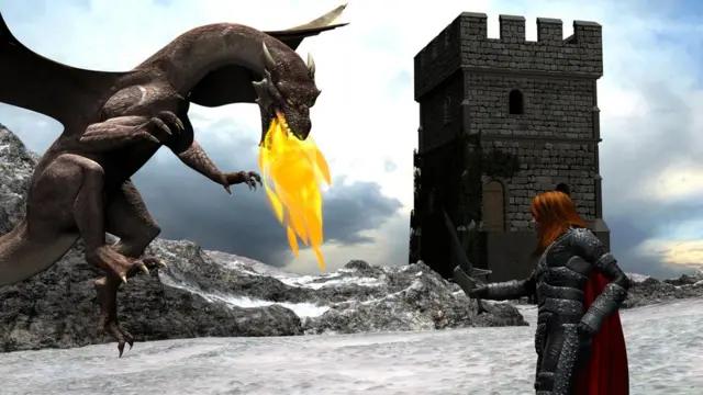 Рыцарь и дракон.