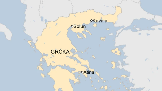 Mapa Grčke