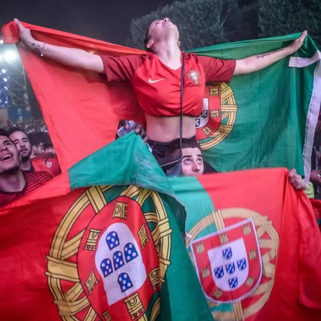 Aficionados portugueses.