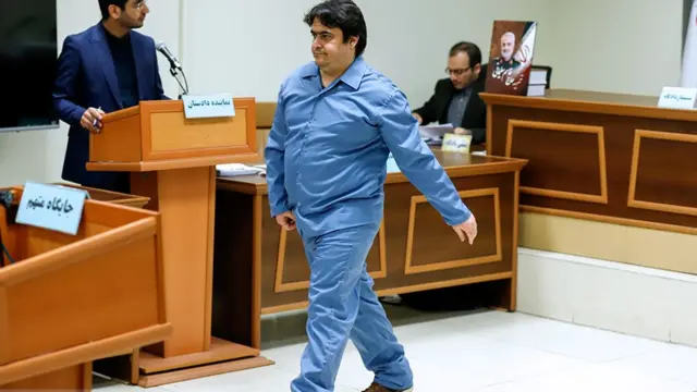 روح الله زم در سومین جلسه دادگاه