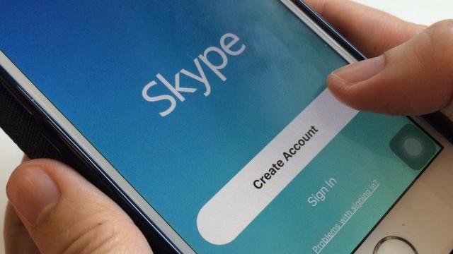 Skype app on Iphone
