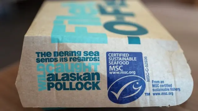 Paquet de sandwiches avec le logo de l'alimentation durable