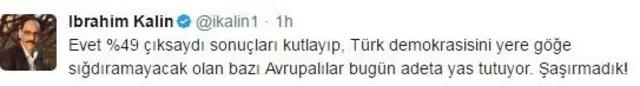 İbrahim Kalın twitter