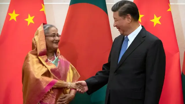বেইজিংয়ে বাংলাদেশের প্রধানমন্ত্রী শেখ হাসিনা এবং চীনা প্রেসিডেন্ট শি জিন পিং, ৫ জুলাই, ২০১৯