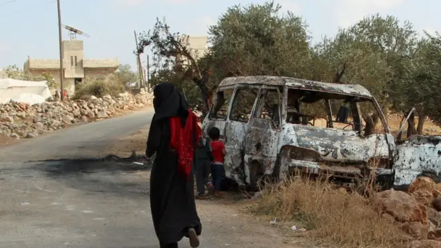 Спалена машина