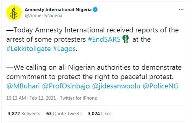 Lekki Toll Gate Lagos Nigeria [EndSARS protest]