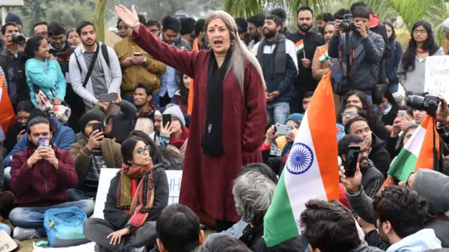 দিল্লিতে এনআরসি-বিরোধী সমাবেশে নেতৃত্ব দিচ্ছেন বৃন্দা কারাট