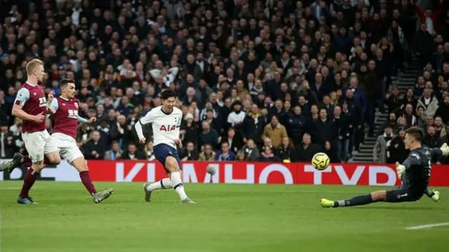 Son Heung-min scores against Burnley