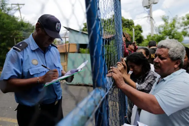 la temida cárcel nicaragüense conocida como "El Chipote" en Managua