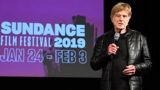 روبرت ريدفورد يتحدث خلال مهرجان صندانس السينمائي عام 2019