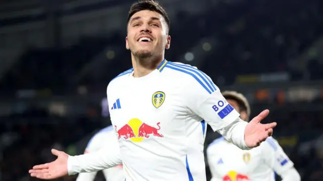 Leeds United striker Joel Piroe