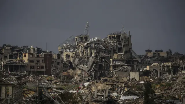 حجم الدمار في حي الزيتون في غزة- فبراير شباط 2025