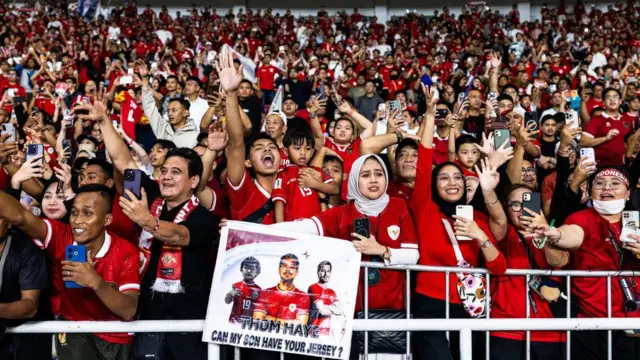 Pendukung timnas Indonesia