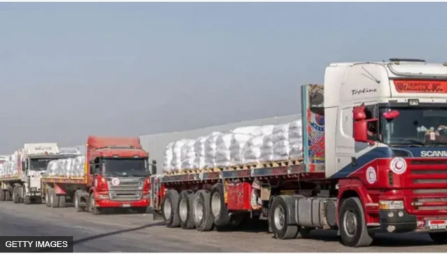 Àwọn ọkọ̀ tó fẹ́ kó oúnjẹ wọ Gaza