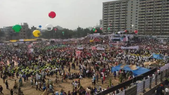 গোলাপবাগে বিএনপির সমাবেশ