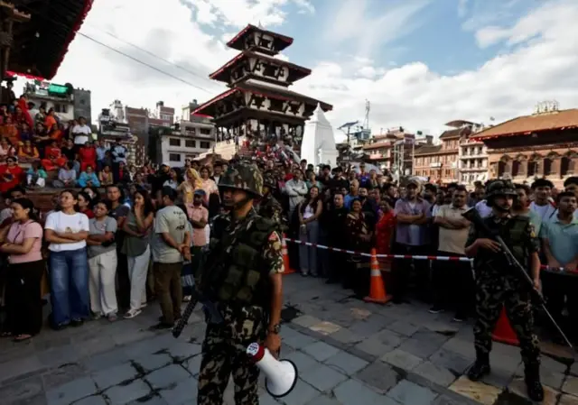 जेन जी आन्दोलनपछि काठमाण्डूका सडकमा सेना