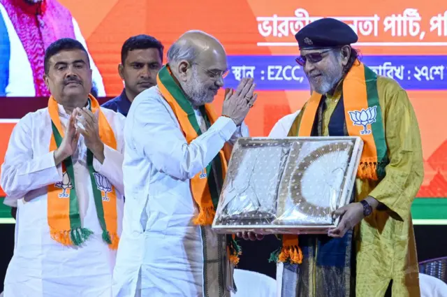 মিঠুন চক্রবর্তী যে অনুষ্ঠানে ভাষণ দিয়েছিলেন, সেখানে হাজির ছিলেন স্বরাষ্ট্র মন্ত্রী অমিত শাহ-ও